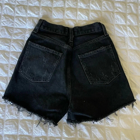 Agolde Dee ultra high rise denim in faded black - Picture 9 of 11